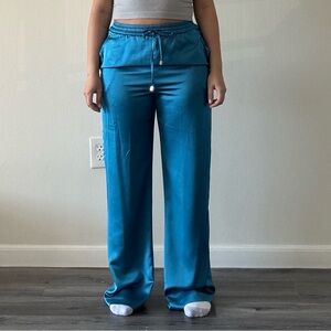 Women's Teal satin pants